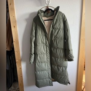 UpWest Long Quilted Puffer Coat - Removeable sleeves to be converted into vest